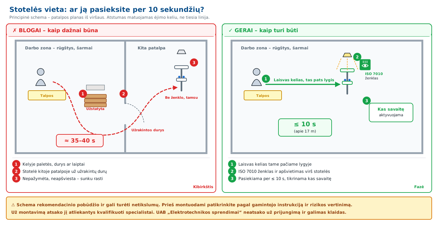 Stotelės vieta ir pasiekiamumas – schema: blogai ir gerai | elsprendimai.eu