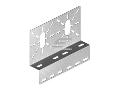 Montavimo plokštelė dėžutės tvirtinimui prie kabelinių kopėčių | lovelių | kanalų | 230x140x45x80x1,2mm | Z formos | perforuota | plieninė | pilka | BAKS | BZP | 0100700 Montavimo plokštelė dėžutės tvirtinimui prie kabelinių kopėčių | lovelių | kanalų | 230x140x45x80x1,2mm | Z formos | perforuota | plieninė | pilka | BAKS | BZP | 0100700