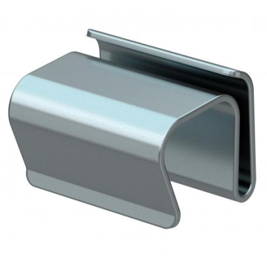 Cable tray cover holder | galvanized | for fastening DBKR type corrugated sheet covers | 18x22x17mm | DK DBRK G Cable tray cover holder | galvanized | for fastening DBKR type corrugated sheet covers | 18x22x17mm | DK DBRK G
