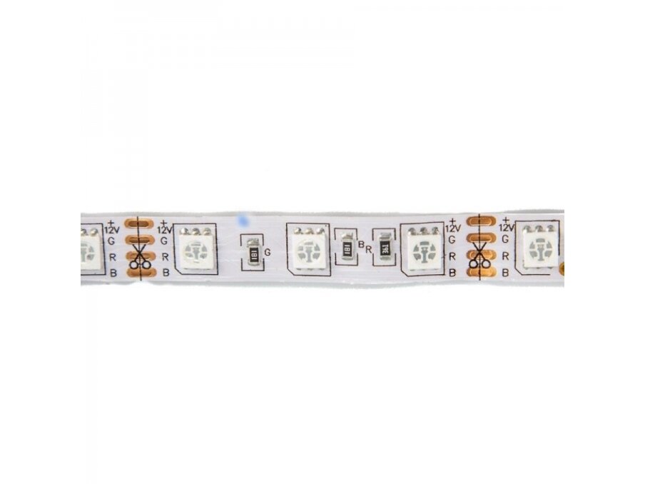 Nehermetiška LED juosta | 14,4W/m | 12VDC | 4000K | IP20 | 60LED/m | SMD5050 1