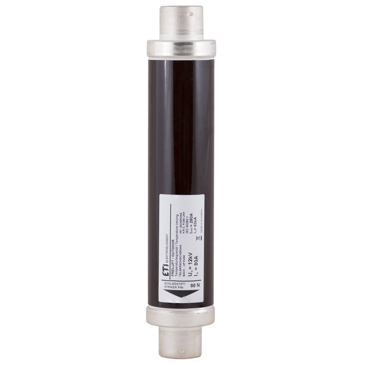 High voltage fuse | 50A | 12kV | 292mm | Eti VVT-D3 High voltage fuse | 50A | 12kV | 292mm | Eti VVT-D3