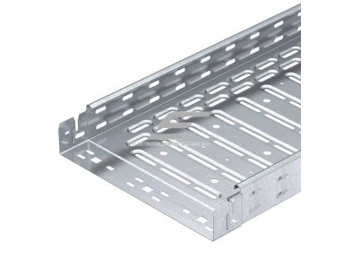 Kabelinis lovelis | kanalas | 3000x50x60x0,75mm | plieninis | perforuotas | šalto cinkavimo | pilkas | RG 60-05S
