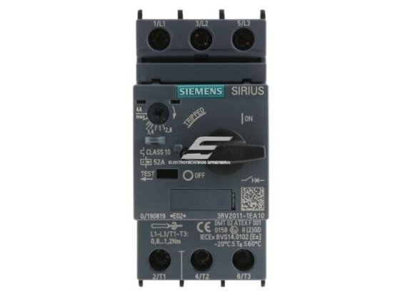 Variklio apsauga | 2,8-4A | SIEMENS | 3RV2011-1EA10 1 Variklio apsauga | 2,8-4A | SIEMENS | 3RV2011-1EA10 1