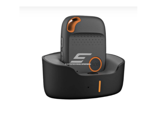 SOS asmens saugos mygtukas | su kritimo aptikimu | 4G LTE + GPS realaus laiko sekimas | juodas | IPX7 | EV-04 1