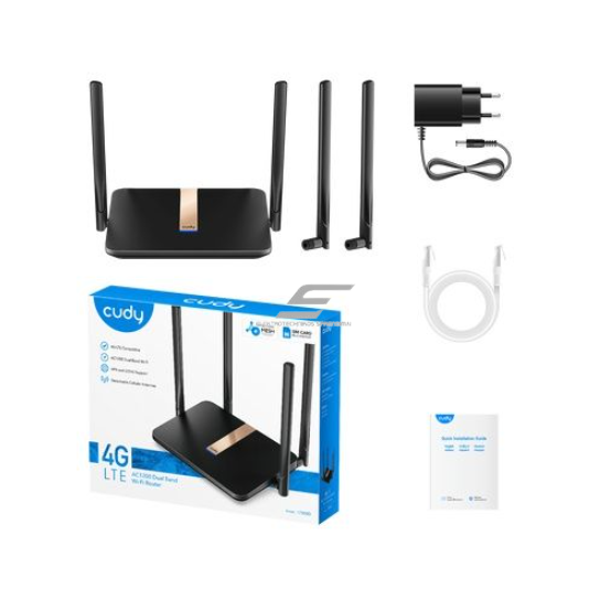 4G LTE ruuter | Wi-Fi 5 | kuni 150 Mbps | 2.4 GHz + 5 GHz | SIM-kaart | 4 LAN-porti | 2×2 MIMO tehnoloogia 2 4G LTE ruuter | Wi-Fi 5 | kuni 150 Mbps | 2.4 GHz + 5 GHz | SIM-kaart | 4 LAN-porti | 2×2 MIMO tehnoloogia 2