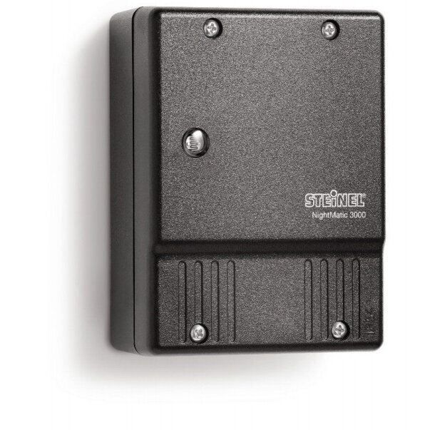 Photo relay with built-in sensor | wall-mounted | with night economy mode | 1000 W | 230–240 V AC | 0.5–10 lx | IP54 | STEINEL | NightMatic 3000 Vario 2