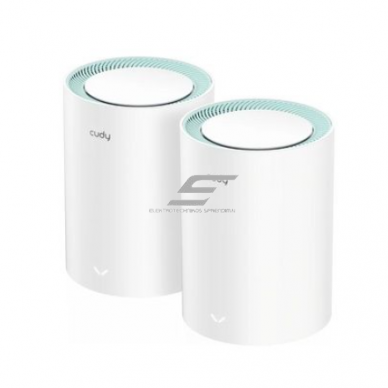 System routerów Wi-Fi Mesh | 2 szt. | Wi-Fi 6 | do 170 m² | gigabitowe porty LAN/WAN | obsługa dużej liczby urządzeń System routerów Wi-Fi Mesh | 2 szt. | Wi-Fi 6 | do 170 m² | gigabitowe porty LAN/WAN | obsługa dużej liczby urządzeń
