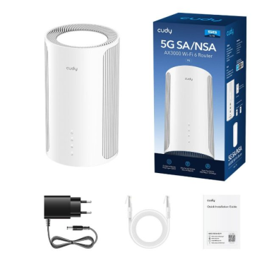 5G router | wireless network broadcaster | Wi-Fi 6 | 5G Rel. 16 | 2.4 GHz + 5 GHz | up to 2402 Mbps | 3 x gigabit LAN ports 2 5G router | wireless network broadcaster | Wi-Fi 6 | 5G Rel. 16 | 2.4 GHz + 5 GHz | up to 2402 Mbps | 3 x gigabit LAN ports 2