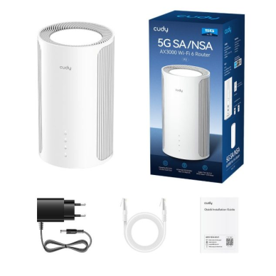 5G maršrutētājs | bezvadu tīkla raidītājs | Wi-Fi 6 | 5G Rel. 15 | 2.4 GHz + 5 GHz | līdz 2402 Mbps | līdz 2,6 Gbps | 2 × gigabitu LAN porti 2 5G maršrutētājs | bezvadu tīkla raidītājs | Wi-Fi 6 | 5G Rel. 15 | 2.4 GHz + 5 GHz | līdz 2402 Mbps | līdz 2,6 Gbps | 2 × gigabitu LAN porti 2