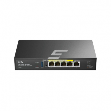 Router VPN i kontroler AP | stabilne połączenie / centralne zarządzanie | Gigabit PoE | USB 3.0 | do 200 użytkowników | metalowa obudowa