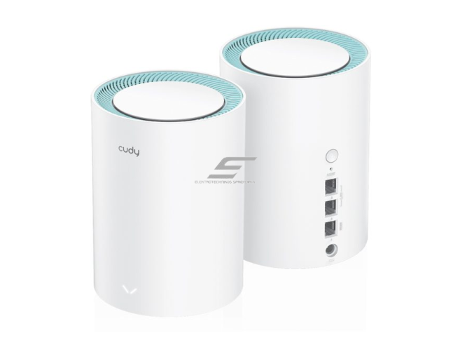 Wi-Fi Mesh maršrutizatorių sistema | 2vnt. | Wi-Fi 6 | iki 170 m² | gigabitiniai LAN/WAN prievadai | didelis palaikomų įrenginių skaičius 1 Wi-Fi Mesh maršrutizatorių sistema | 2vnt. | Wi-Fi 6 | iki 170 m² | gigabitiniai LAN/WAN prievadai | didelis palaikomų įrenginių skaičius 1