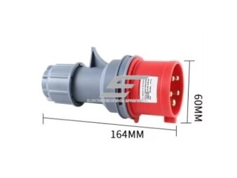 Kištukas | pramoninis | nešiojamas | ant laido | 5P | 32A | 400V | 3P+N+E | IP67 1 Kištukas | pramoninis | nešiojamas | ant laido | 5P | 32A | 400V | 3P+N+E | IP67 1