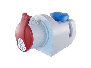 Kištukinis lizdas | pramoninis | kampinis | kombinuotas | 1x16A 5P + 1x230V | 3F+1F | 3P+N+E | 6h | IP44 | IZVZ-S1653 | 8585007371657 Kištukinis lizdas | pramoninis | kampinis | kombinuotas | 1x16A 5P + 1x230V | 3F+1F | 3P+N+E | 6h | IP44 | IZVZ-S1653 | 8585007371657