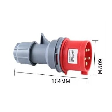 Industriālais kontakts trīsfāzu 5P | 32A | 3P+N+E | 400V | IP67 Industriālais kontakts trīsfāzu 5P | 32A | 3P+N+E | 400V | IP67