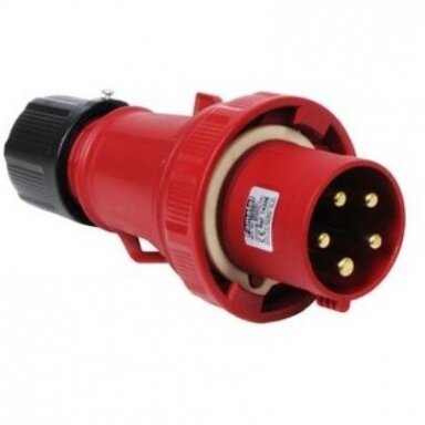 5P | 63A tööstuslik pistik | 3P+N+E | 6h | 380/400V | IP44 | 14305 FAMATEL