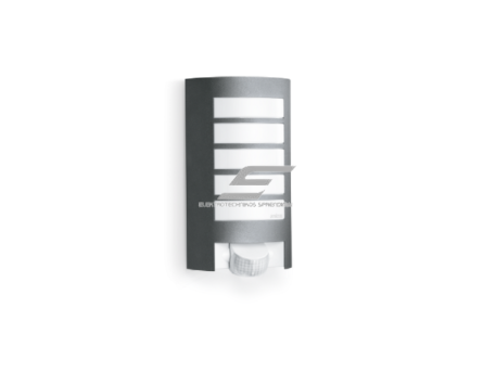LED fasadinis | sieninis lauko šviestuvas | E27 | 60W | 230V | su PIR judesio jutikliu | IP44 | antracito spalva | 657819 LED fasadinis | sieninis lauko šviestuvas | E27 | 60W | 230V | su PIR judesio jutikliu | IP44 | antracito spalva | 657819