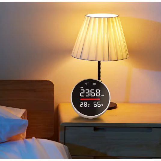 Мини-анализатор качества воздуха CO₂ | технология NDIR | 400–5000 ppm | LED-дисплей | металл + ABS-пластик | со звуковой сигнализацией 2