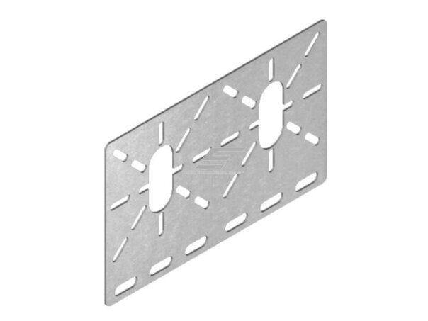 Montavimo plokštelė dėžutės tvirtinimui prie kabelinių kopėčių | lovelių | kanalų | 230x165x1,2mm | tiesi | perforuota | plieninė | pilka | BAKS | BPP | 0100300 Montavimo plokštelė dėžutės tvirtinimui prie kabelinių kopėčių | lovelių | kanalų | 230x165x1,2mm | tiesi | perforuota | plieninė | pilka | BAKS | BPP | 0100300