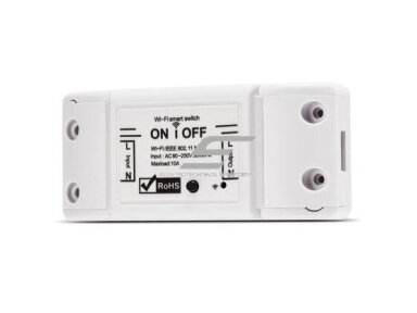 Išmanus | nuotolinis jungiklis | 1 kanalo | 90-250V | 10A | 2200W | 88x38x22mm | Wi-Fi | Tuya | Smart Life | NOUS-L6 | 5907772033500