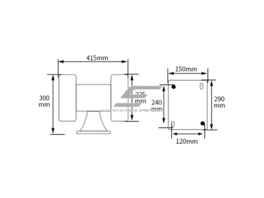 Elektrinė pavojaus sirena | 124 dB | 1.5 kW | 220 V | iki 2500 m | aliuminio korpusas | 415x300x225mm | platus veikimo nuotolis Elektrinė pavojaus sirena | 124 dB | 1.5 kW | 220 V | iki 2500 m | aliuminio korpusas | 415x300x225mm | platus veikimo nuotolis