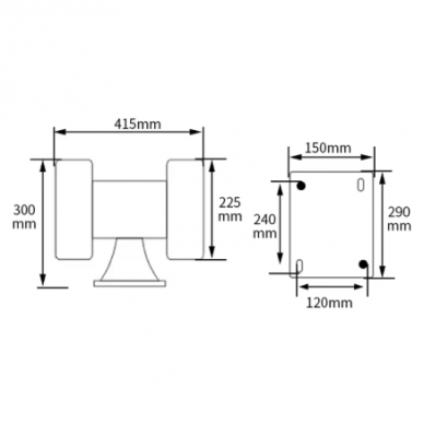 Electric alarm siren | 124 dB | 1.5 kW | 220 V | up to 2500 m | aluminum housing | 415x300x225 mm | wide operating range 1