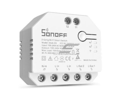Išmanus nuotolinis jungiklis | 2 kanalų | 15A | 3300W | 100-240V | Wi-Fi | SONOFF | DUAL R3 | 6920075775402 Išmanus nuotolinis jungiklis | 2 kanalų | 15A | 3300W | 100-240V | Wi-Fi | SONOFF | DUAL R3 | 6920075775402