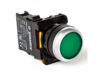 Mygtukas | 22mm | 24V | 1NO | žalias | su pašvietimu | PB0-AA31 Mygtukas | 22mm | 24V | 1NO | žalias | su pašvietimu | PB0-AA31