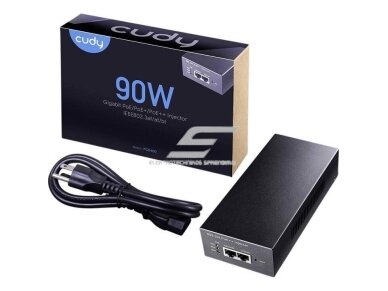 PoE maitinimo adapteris | elektros maitinimas ir duomenų perdavimas | veikia su 802.3af/at/bt | 90W | 10/100/1000 Mbps | CUDYPOE400 3 PoE maitinimo adapteris | elektros maitinimas ir duomenų perdavimas | veikia su 802.3af/at/bt | 90W | 10/100/1000 Mbps | CUDYPOE400 3
