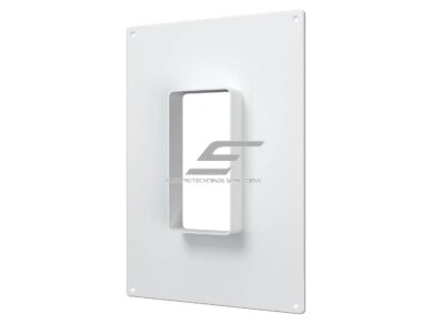 Adapteris | sieninė jungtis 60x120mm | ortakio tvirtinimui | su ventiliacijos grotelėmis | balta | plastikinė | 612VTP Adapteris | sieninė jungtis 60x120mm | ortakio tvirtinimui | su ventiliacijos grotelėmis | balta | plastikinė | 612VTP