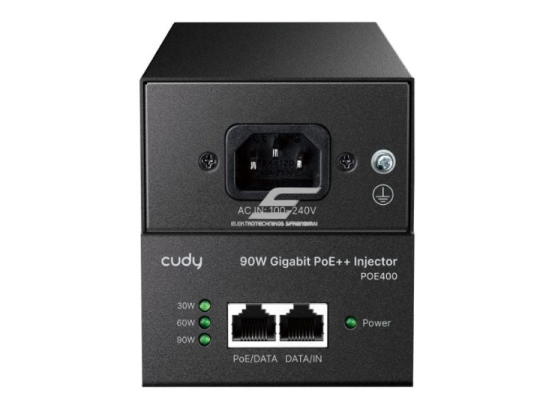 PoE maitinimo adapteris | elektros maitinimas ir duomenų perdavimas | veikia su 802.3af/at/bt | 90W | 10/100/1000 Mbps | CUDYPOE400 2 PoE maitinimo adapteris | elektros maitinimas ir duomenų perdavimas | veikia su 802.3af/at/bt | 90W | 10/100/1000 Mbps | CUDYPOE400 2