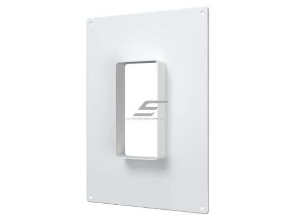 Adapteris | sieninė jungtis 60x120mm | ortakio tvirtinimui | su ventiliacijos grotelėmis | balta | plastikinė | 612VTP Adapteris | sieninė jungtis 60x120mm | ortakio tvirtinimui | su ventiliacijos grotelėmis | balta | plastikinė | 612VTP