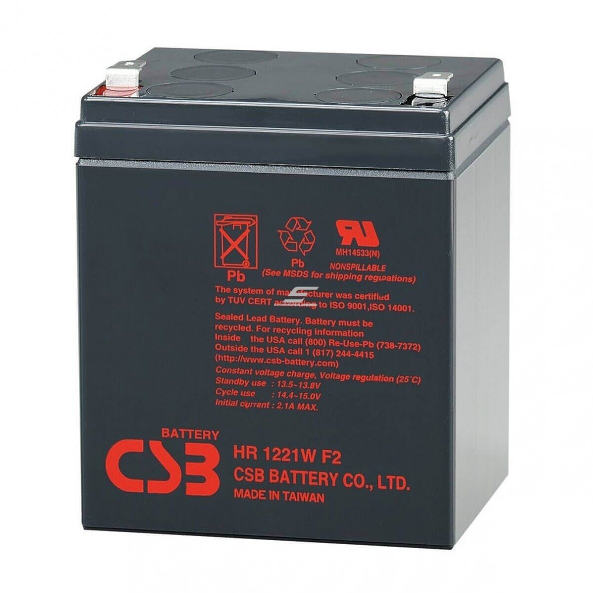 AGM aku | 5Ah | 12V | 90x70x106mm | CSB AGM aku | 5Ah | 12V | 90x70x106mm | CSB