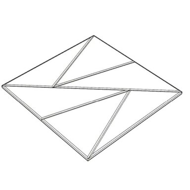 Akustiska | Skaņu absorbējoša PET plāksne | Trīsstūra raksta reljefs | 300x300x9mm | Melna Akustiska | Skaņu absorbējoša PET plāksne | Trīsstūra raksta reljefs | 300x300x9mm | Melna