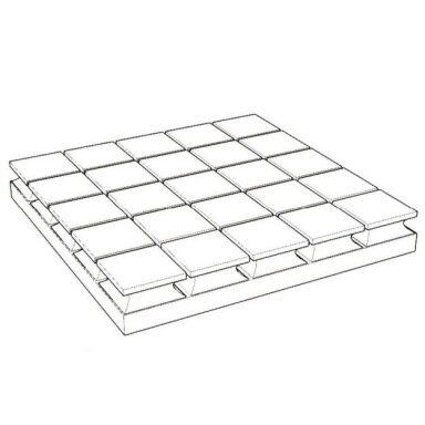 Akustiska | Skaņu absorbējoša putu panele | 5x5 Kvadrātveida reljefs | 300x300x50mm | Melna Akustiska | Skaņu absorbējoša putu panele | 5x5 Kvadrātveida reljefs | 300x300x50mm | Melna