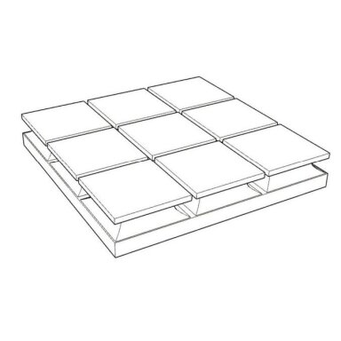 Akustiska | Skaņu absorbējoša putu panele | 3x3 Kvadrātveida reljefs | 300x300x50mm | Melna Akustiska | Skaņu absorbējoša putu panele | 3x3 Kvadrātveida reljefs | 300x300x50mm | Melna