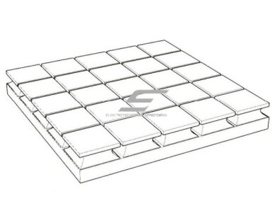 Akustinė | garsą sugerianti porolono plokštė | 5x5 kvadrato formos reljefas | 300x300x50mm | juoda 1 Akustinė | garsą sugerianti porolono plokštė | 5x5 kvadrato formos reljefas | 300x300x50mm | juoda 1