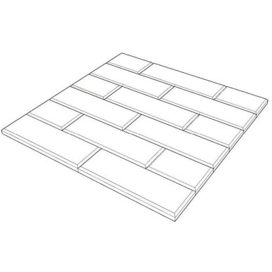 Acoustic | Sound-Absorbing PET Panel | Bricke Pattern | 300x300x9mm | Black 1