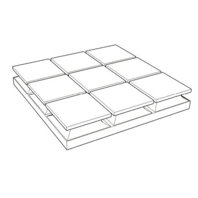 Akustyczna | Piankowa płyta dźwiękochłonna | 3x3 Kwadratowy wzór reliefowy | 300x300x50mm | Czarna 1 Akustyczna | Piankowa płyta dźwiękochłonna | 3x3 Kwadratowy wzór reliefowy | 300x300x50mm | Czarna 1