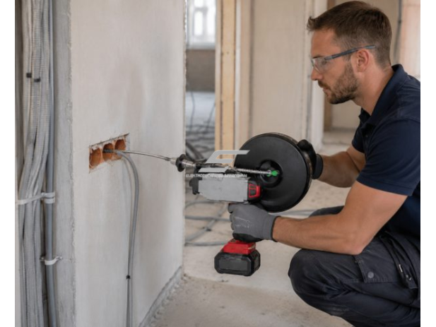 Akumuliatorinis laidų | kabelių pratraukėjas | pravėrimo sistema | 510W | 40m/min. | iki 650 kg | 30 m lynas | 2 akumuliatoriai + įkroviklis 3