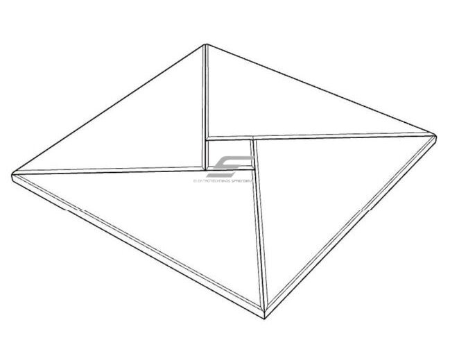 Akustinė | garsą sugerianti PET plokštė | vėjo malūnėlio rašto reljefas | 300x300x9mm | juoda 1