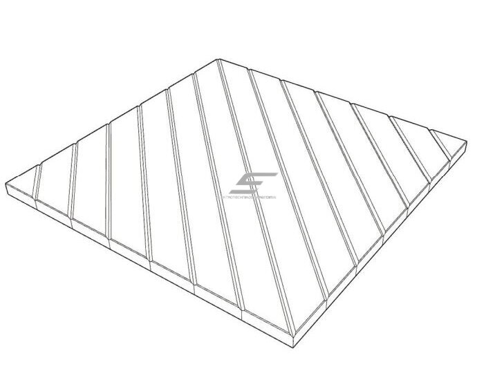 Akustinė | garsą sugerianti PET plokštė | įstrižų linijų rašto reljefas | 300x300x9mm | juoda 1 Akustinė | garsą sugerianti PET plokštė | įstrižų linijų rašto reljefas | 300x300x9mm | juoda 1