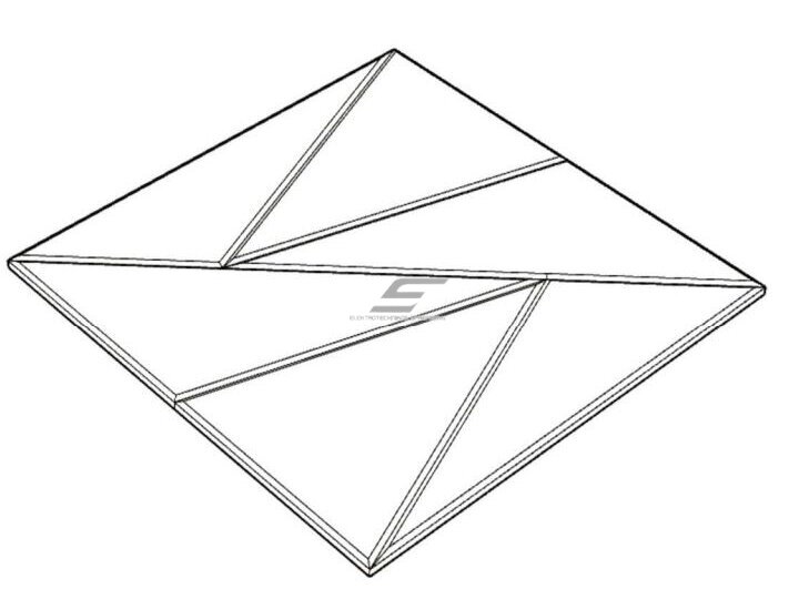 Akustinė | garsą sugerianti PET plokštė | trikampio rašto reljefas | 300x300x9mm | juoda 1