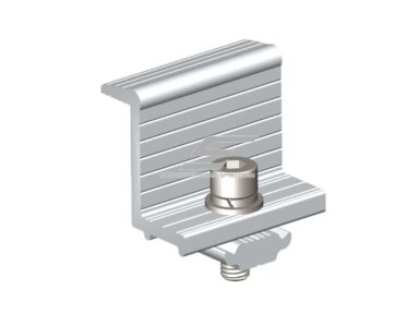 Saulės modulių plokščių galinis laikiklis | L-tipo | 30mm | Goomax End Clamp (BLK) | GM-EC-30H Saulės modulių plokščių galinis laikiklis | L-tipo | 30mm | Goomax End Clamp (BLK) | GM-EC-30H