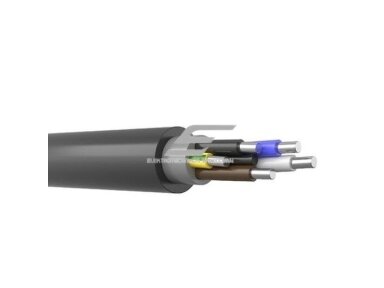Aliuminis jėgos kabelis | 5x10mm² | AXMK | 1m | juodas Aliuminis jėgos kabelis | 5x10mm² | AXMK | 1m | juodas