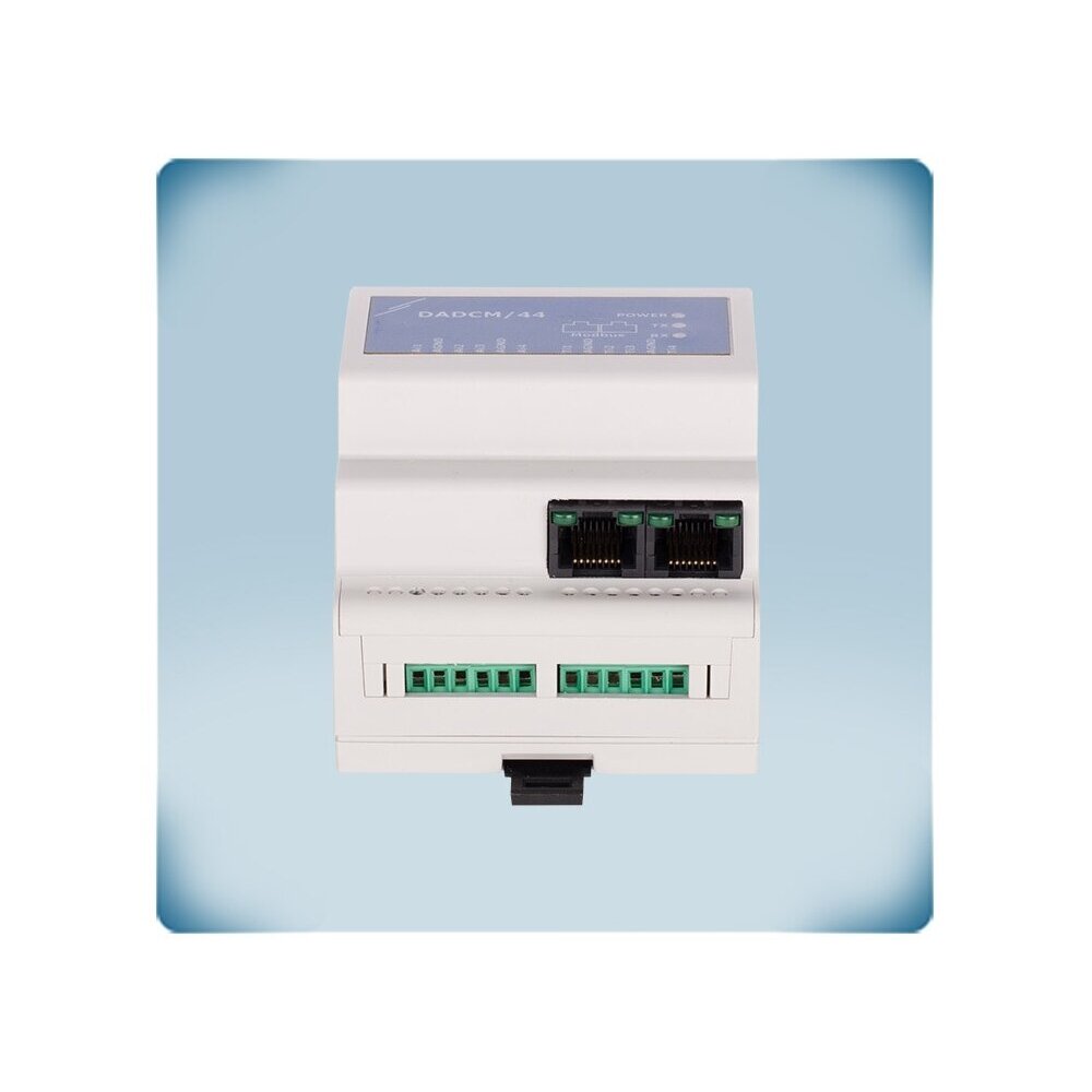 Analog signal to Modbus RTU converter | 4 inputs 0-10VDC/0-20mA/PWM + 4 PT500/PT1000 | 24VDC PoM | DIN rail | IP30 | Sentera Controls | DADCM-44 3