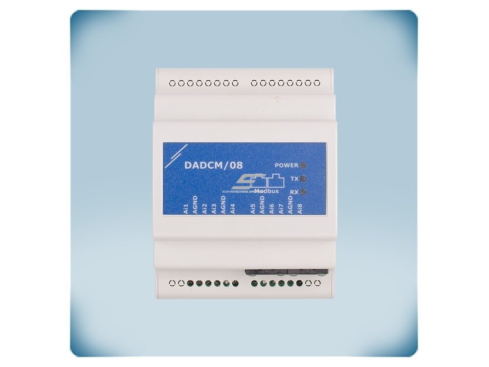 Analoginio signalo į Modbus RTU keitiklis | 4 įėjimai 0-10VDC/0-20mA/PWM + 4 įėjimai 0-10VDC/0-20mA | 24VDC PoM | DIN bėgelis | IP30 | Sentera Controls | DADCM-08 Analoginio signalo į Modbus RTU keitiklis | 4 įėjimai 0-10VDC/0-20mA/PWM + 4 įėjimai 0-10VDC/0-20mA | 24VDC PoM | DIN bėgelis | IP30 | Sentera Controls | DADCM-08