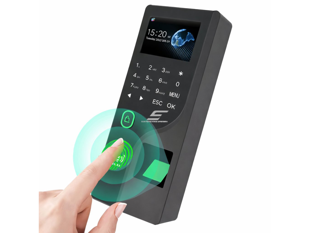 Biometrinis prieigos ir darbo laiko kontrolės terminalas | piršto atspaudas | 187x75x29 mm | Wi-Fi | debesijos sistema 1 Biometrinis prieigos ir darbo laiko kontrolės terminalas | piršto atspaudas | 187x75x29 mm | Wi-Fi | debesijos sistema 1