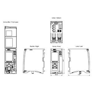 Loogikakontroller | programmeeritav | 24VDC | PROFINET | PROFIBUS | 6ES7516-3AP03-0AB0 Siemens 2