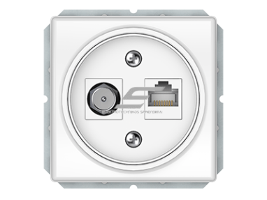 Antenos ir kompiuterio lizdas | TV+RJ45 | potinkinis | IP20 | baltas | Vilma | ST150 | TVL/KLRJ45-15e2-02 | 4779101630787