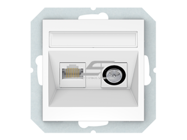 Antenos ir kompiuterio lizdas | TV+RJ45 | potinkinis | IP20 | baltas | Vilma | QR1000 | TVL/KLRJ45-16E2-02 | 4779101118179 Antenos ir kompiuterio lizdas | TV+RJ45 | potinkinis | IP20 | baltas | Vilma | QR1000 | TVL/KLRJ45-16E2-02 | 4779101118179